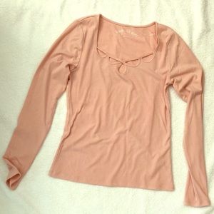 Old Navy pink long-sleeve comfy top